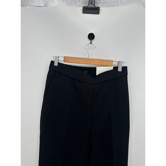 Ann Taylor The Easy Ankle Pants Women Small Black Pleated Stretch Waist Career - Picture 6 of 10